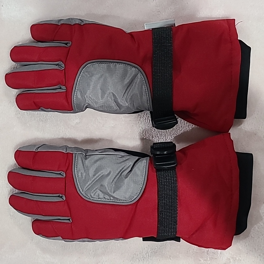 NWOT Kids Waterproof Gloves Red